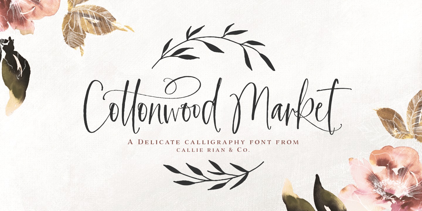 Cottonwood Market Font preview